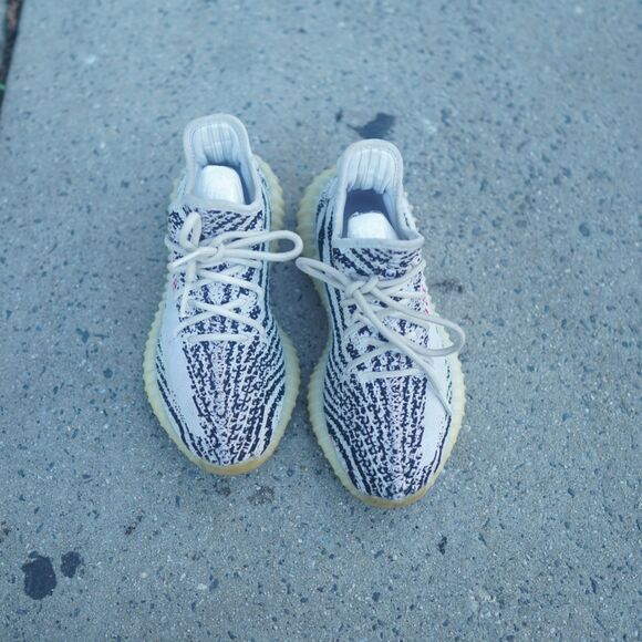 Adidas Yeezy Boost 350 V2 Zebra Men\'s Size 6 White Black Red CP9654 2017